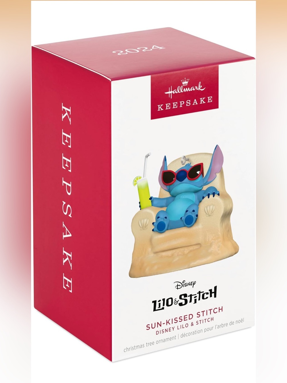 Hallmark Keepsake 2024 Disney Lilo & Stitch 'Sun-Kissed Stitch' Ornament